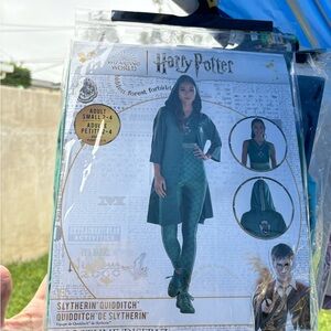 Harry Potter Slytherin Quidditch Costume womens costume size small 2-4